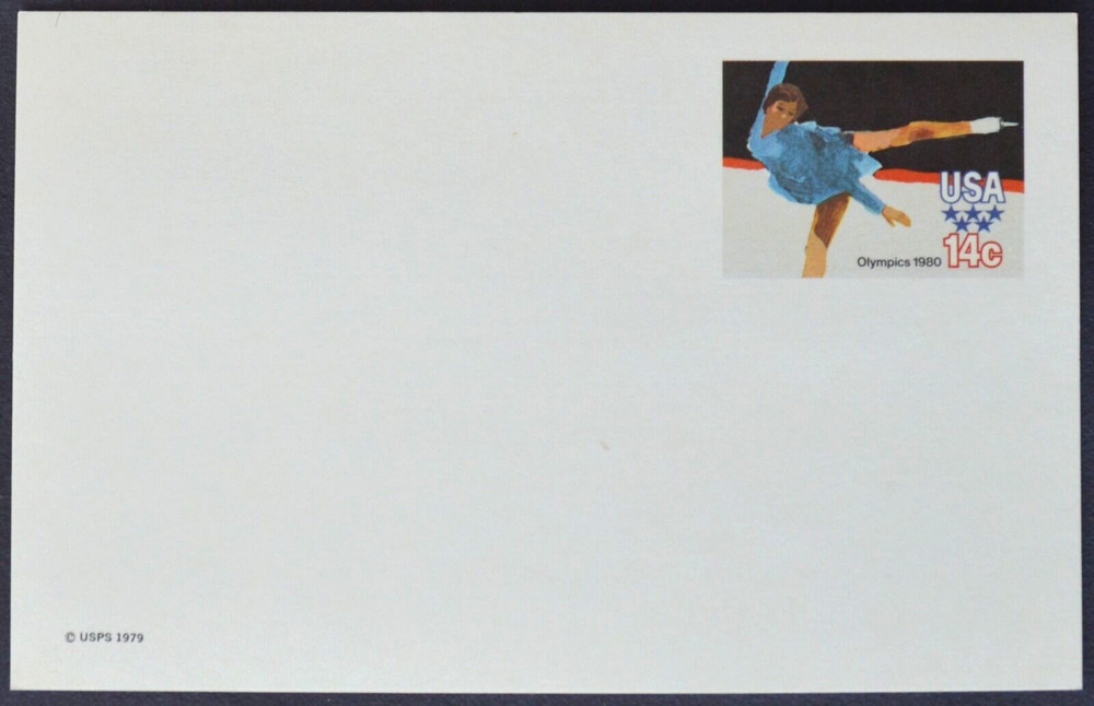 1980 US Sc. #UX82 mint postal card, 14 cent, sharp corners, excellent shape