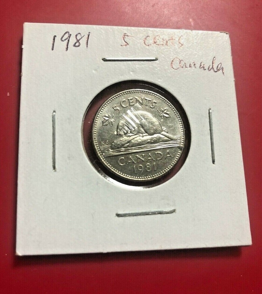 1981 5 CENTS CANADA COIN - NICE WORLD COIN !!!