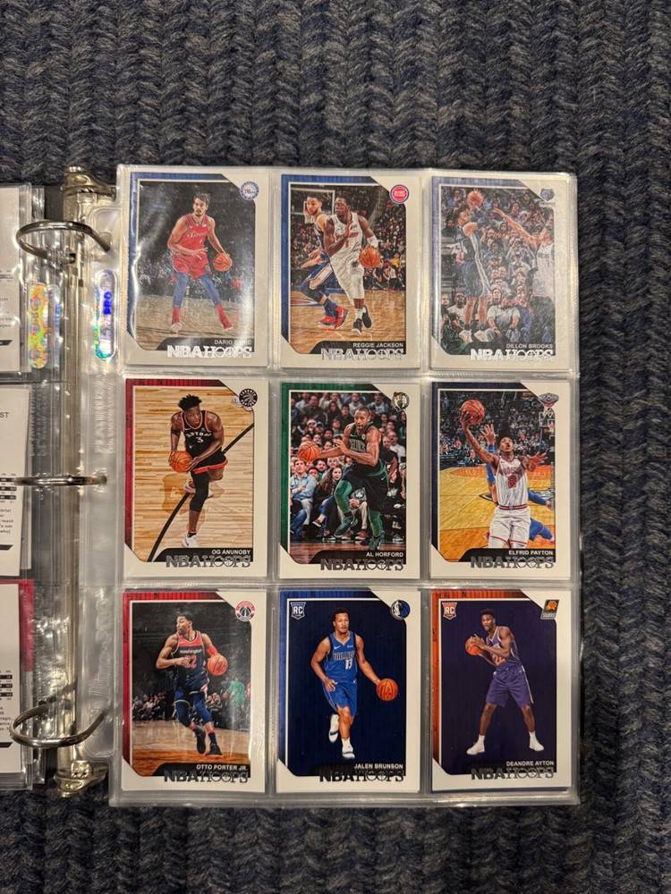 Basketball card binder collection