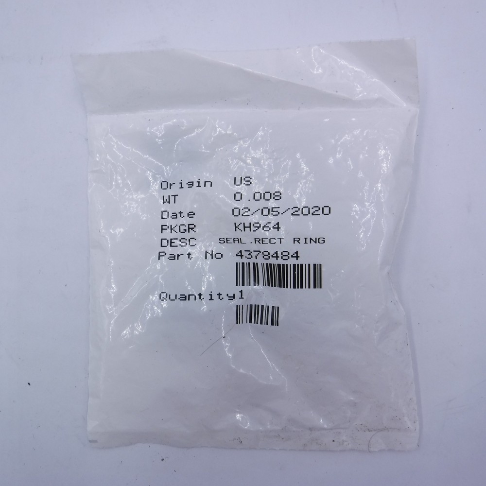 Genuine OEM Cummins 4378484 Rectangular Ring Seal