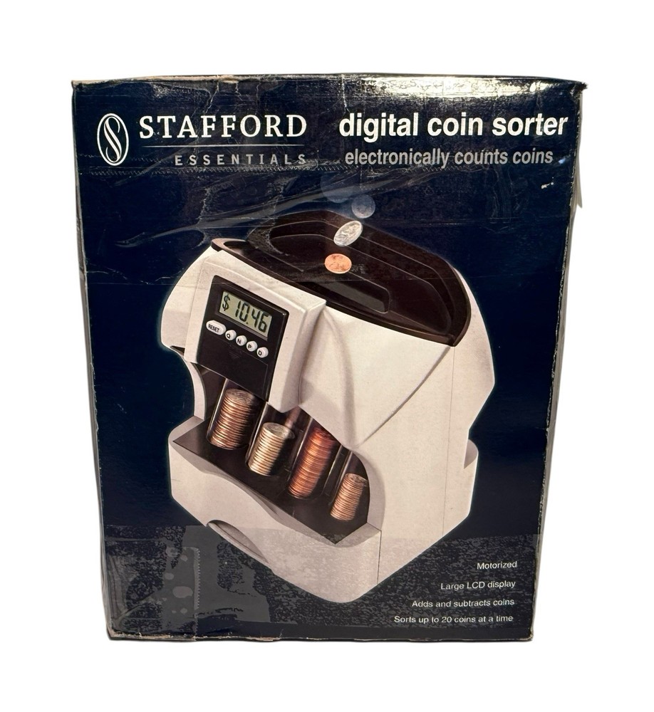 Stafford Essentials Electronic Digital Coin Sorter