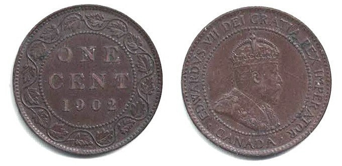 🍁 Canada 1902 Large Cent -- A Nice-looking Problem Free Lightly Circulated Coin