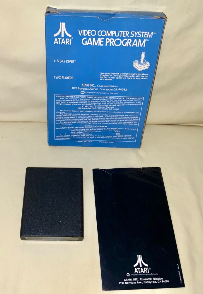 ATARI 2600 Sky Diver (CX2629) - 1978 - Tested - See Description