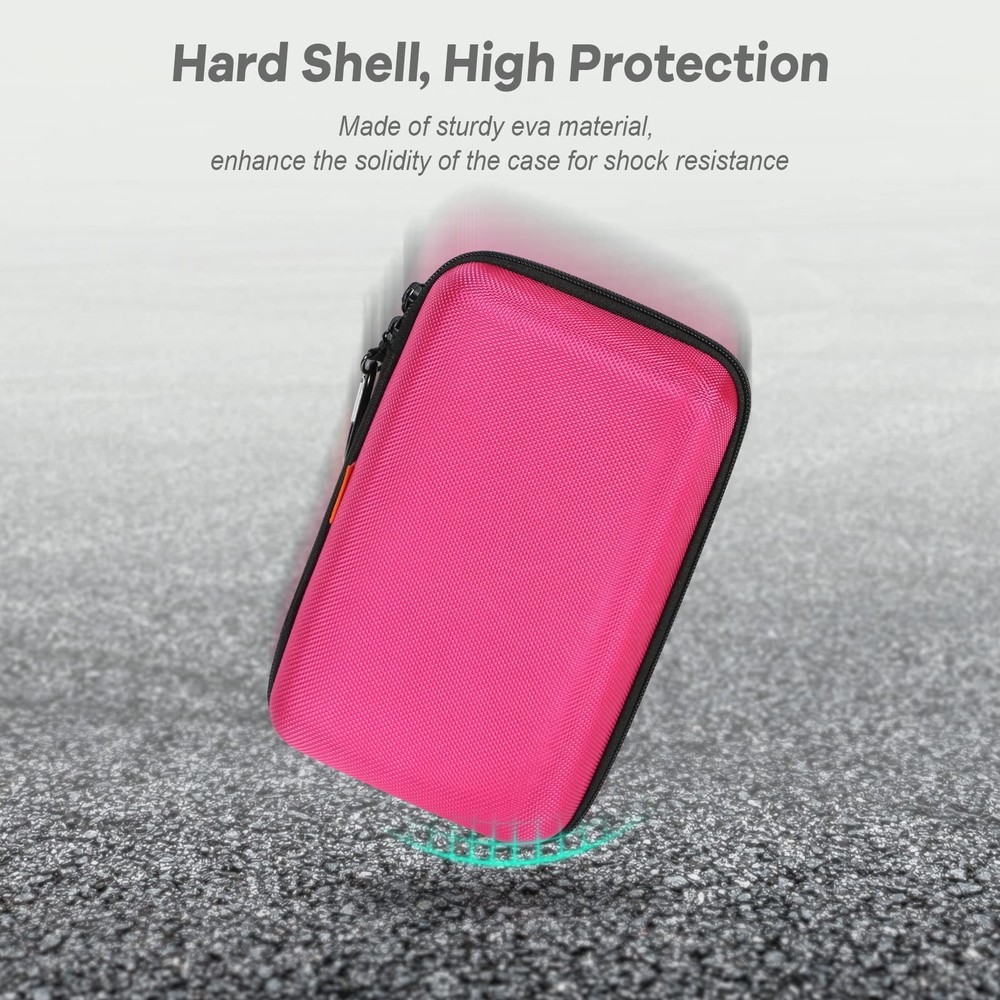 Electronics Tech Organizer Portable Travel Case - Hard Shell Protective Carry...