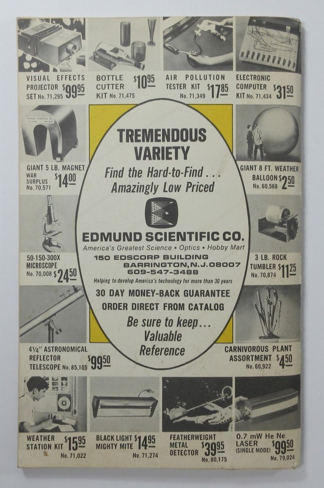 Edmund Science Equipment Computer Catalog Optics Microscopes Math Lasers 1972