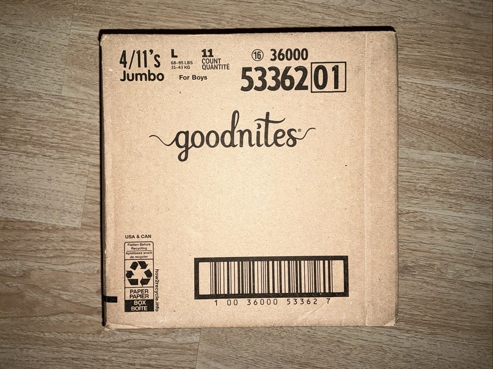 Goodnites Size L Count 44
