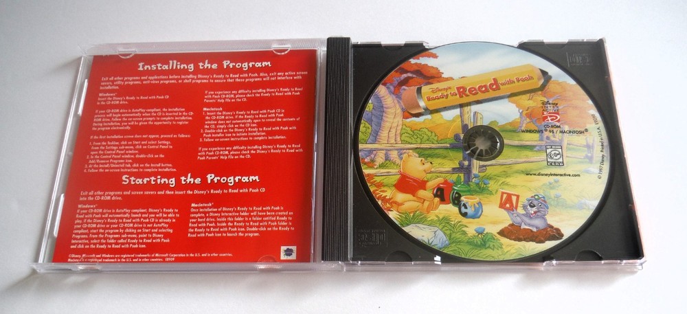 Disney Winnie The Pooh Computer Software