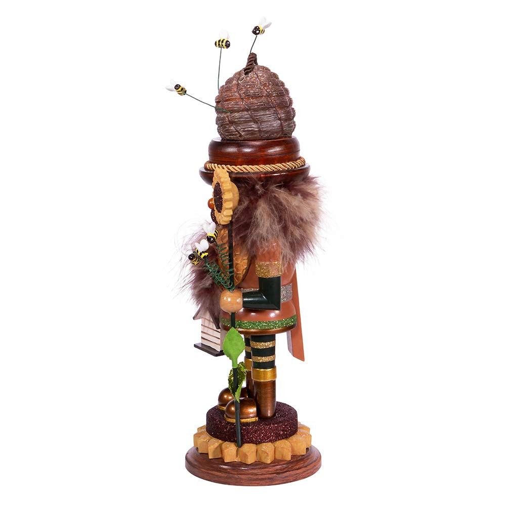 Kurt S. Adler 15" Hollywood Bee Keeper Nutcracker, Multicolor