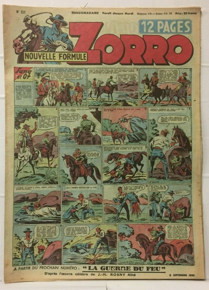 ZORRO - September 3 1950 - No 221