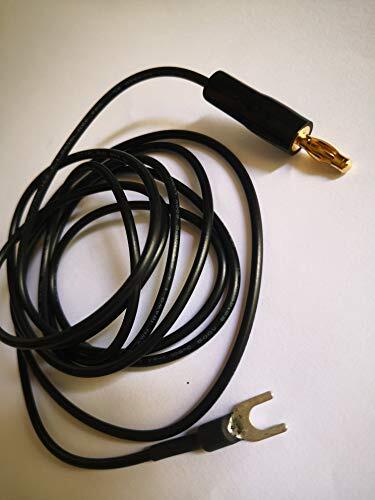 6 Feet Long Turntable Custom Ground Wire Plug Plated for Technics SL- Models ...