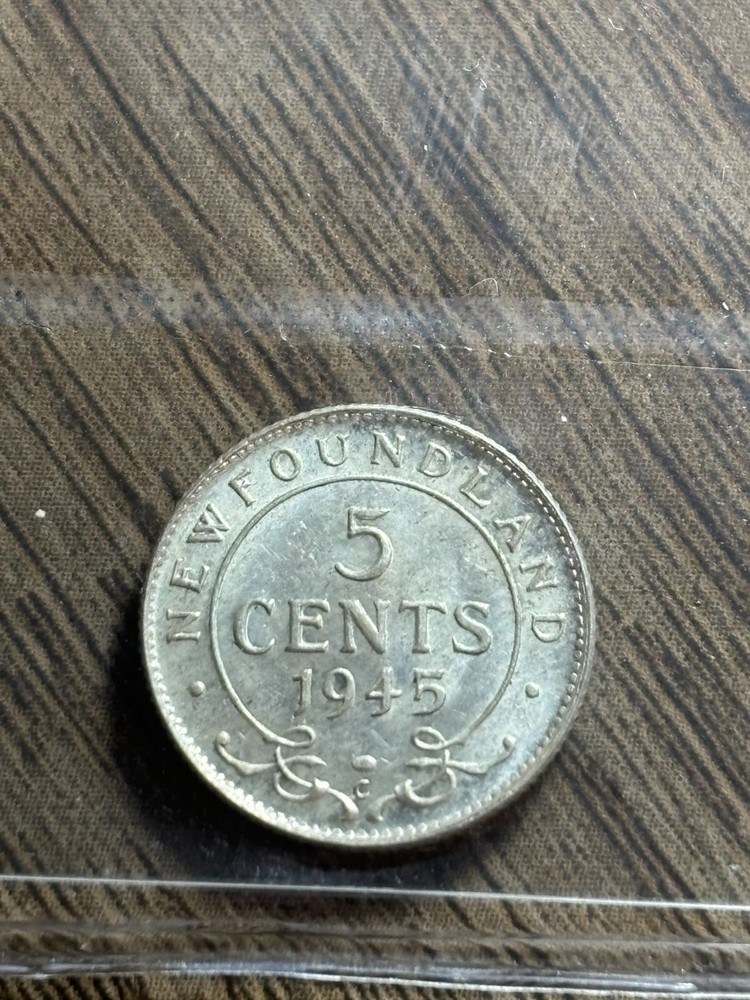 Newfoundland 1945 5 Cents ICCS Graded MS65