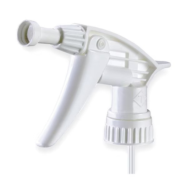 Trigger Sprayer, 24 oz-32 oz Container Capacity, Mist/Stream, White Pack of 2