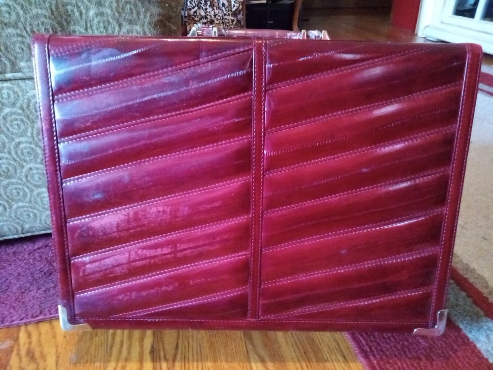 Vintage Amiet Eel skin Briefcase.