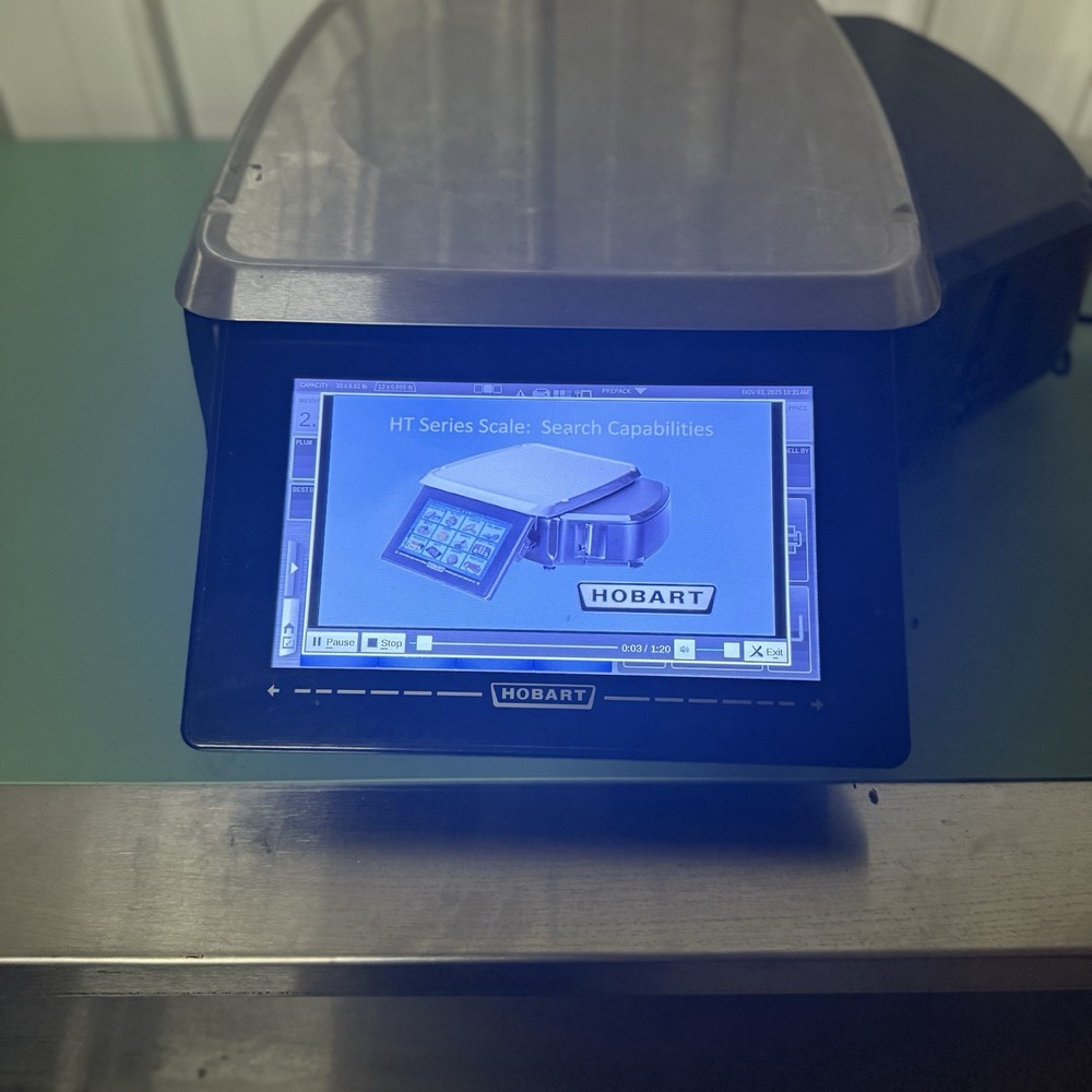 Hobart HTi-7LH26 Scale With Printer & 7" Customer Display - Untested
