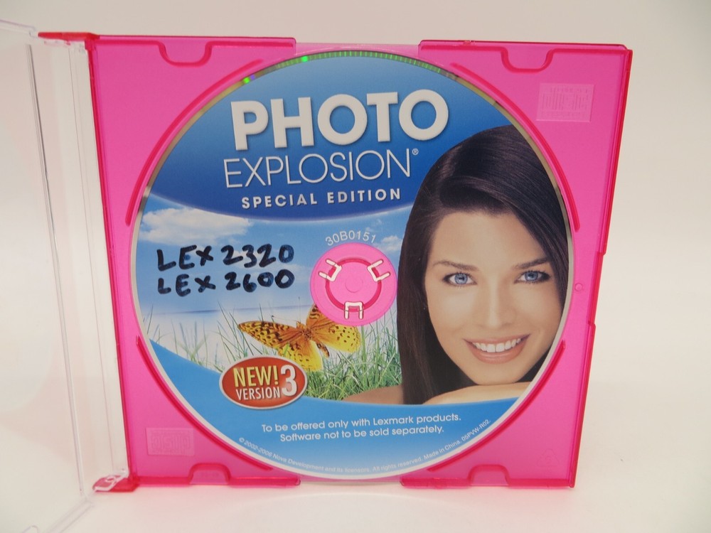 PHOTO EXPLOSION SPECIAL EDITION New Version 3 computer software disk - 30B0151