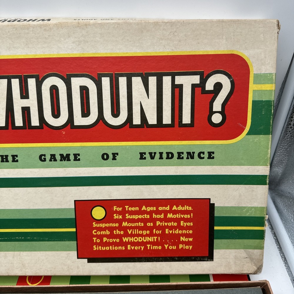 Whodunit Board Game 1959 Cadaco no. 232