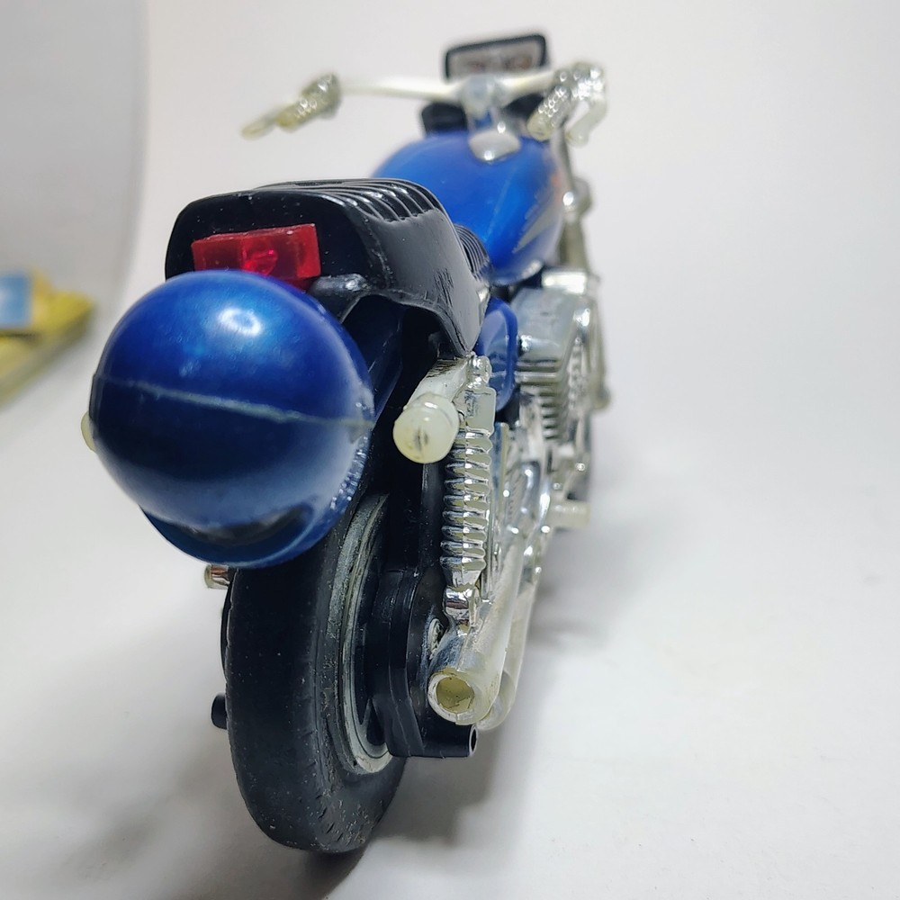 1981 Harley-Davidson Toy Motorcycle Vintage Matchbox Pull String Works