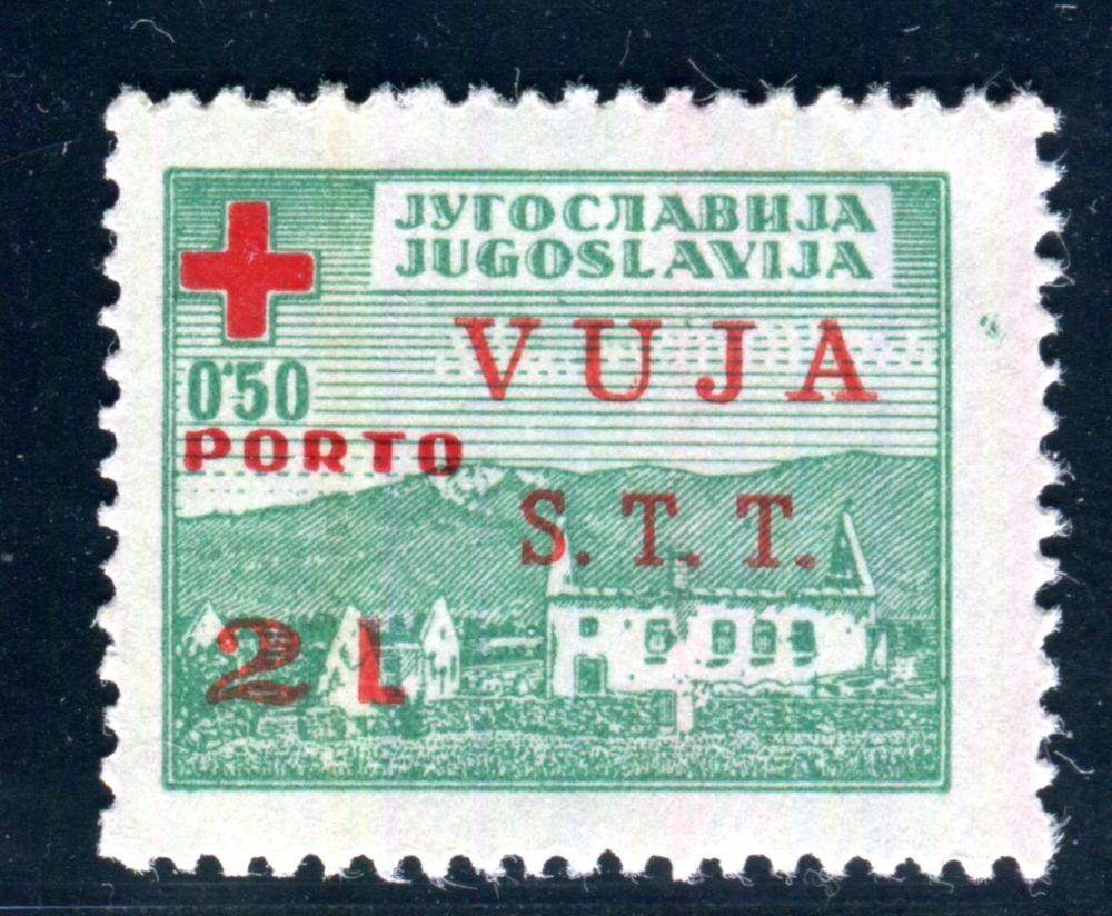 TRIESTE B COMPULSORY POSTAGE DUE STAMPS 1948 1 * FLAWLESS (I4521