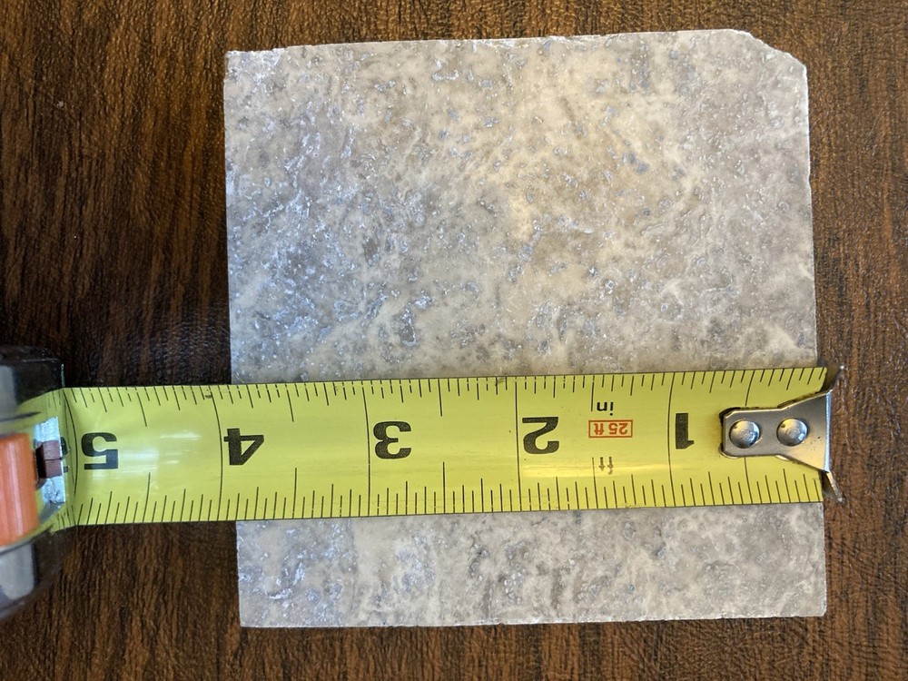 Tile Natural Stone 4x4 inches Travertine Tile