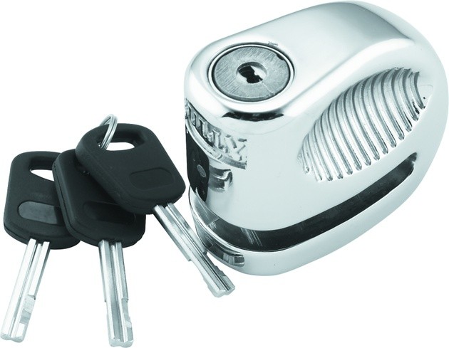BikeMaster Bully Locks Li'L Bully Disc Lock Chrome
