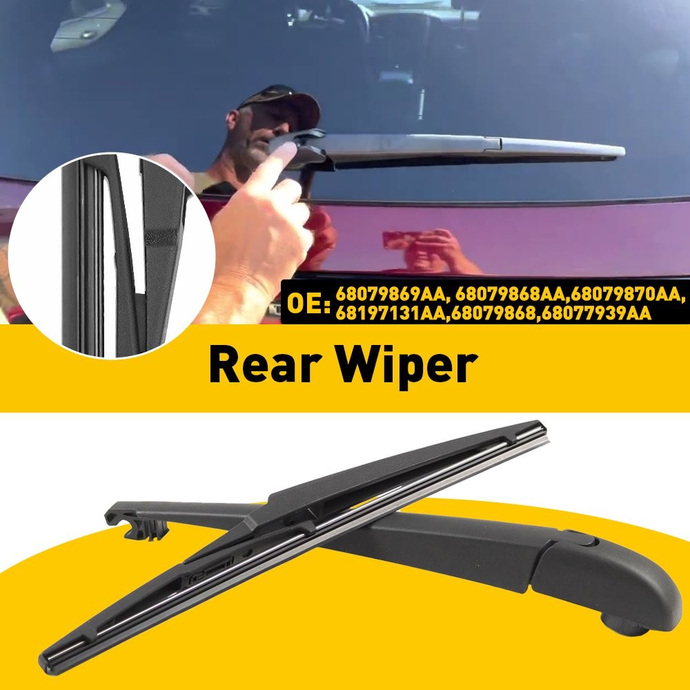 For 2011-2019 DODGE Rear DURANGO Windshield Wiper Arm & Blade Set Replacement