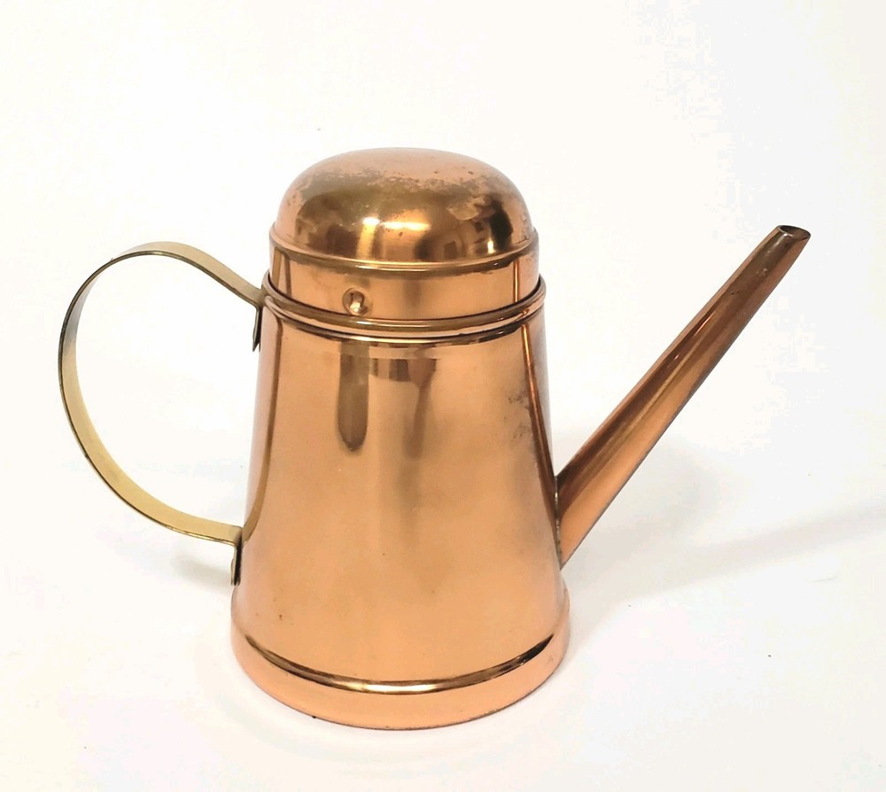 Vintage Copper & Brass Oil Can Kitchen