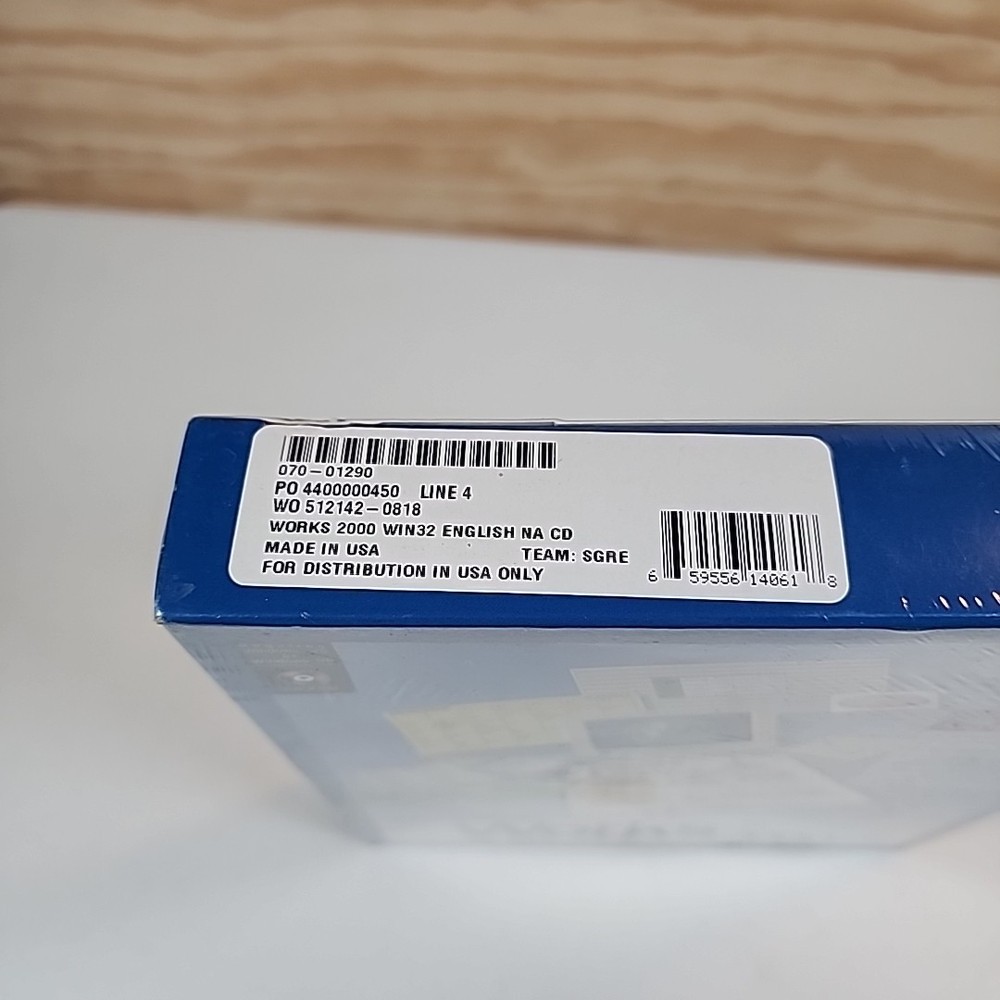 Vintage Microsoft Works 2000 Requires Windows 95 or 98 CD-ROM