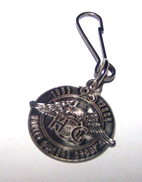 HARLEY DAVIDSON OWNERS GROUP HOG 1983-2008 25th 25 ANNIVERSARY ZIPPER PULL