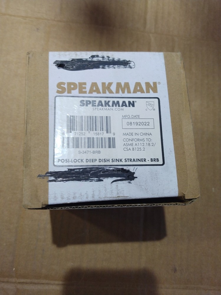 Speakman Stainless Steel and Brass Deep Dish Posi-Lock Basket Strainer Assembly