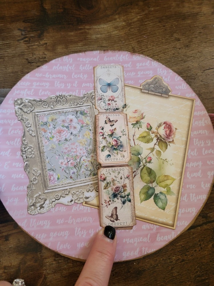 Antique Round Floral Journal