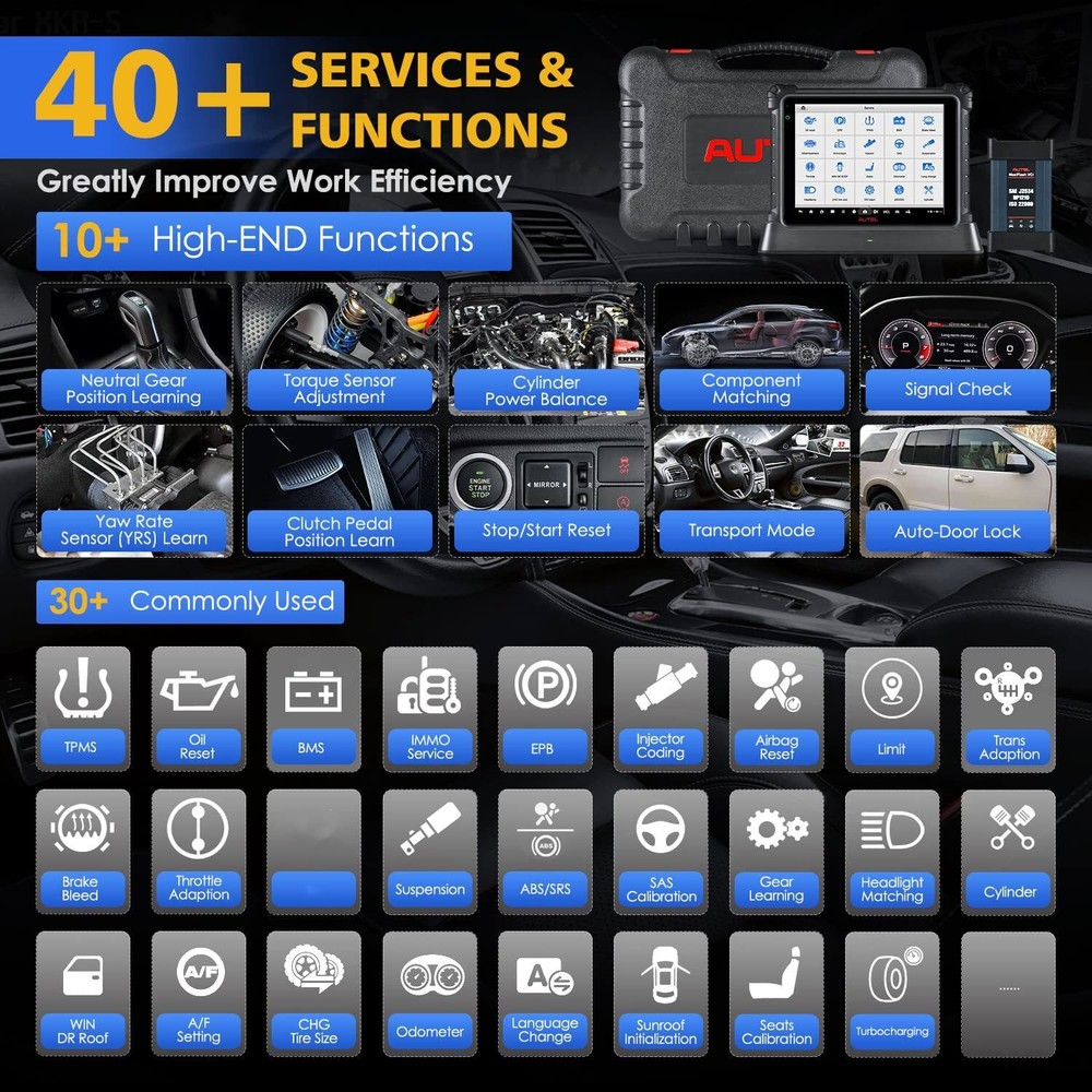 2023 Autel MaxiSys ULTRA Lite MS919 Diagnostic Scanner Advanced VCMI Programming