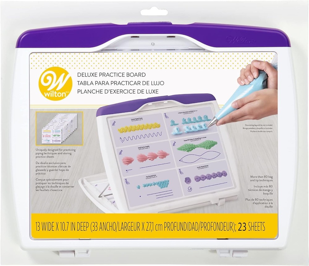 Durable Practice Board - Essential Tip Companion - Cake Decorating Guide
