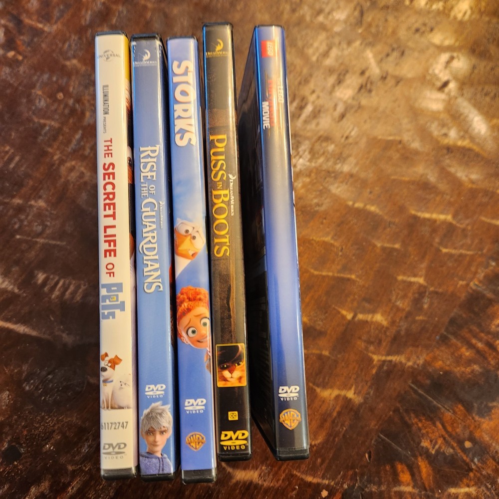 5 - EMPTY DVD CASES - NO DVDS - ARTWORK INCLUDED