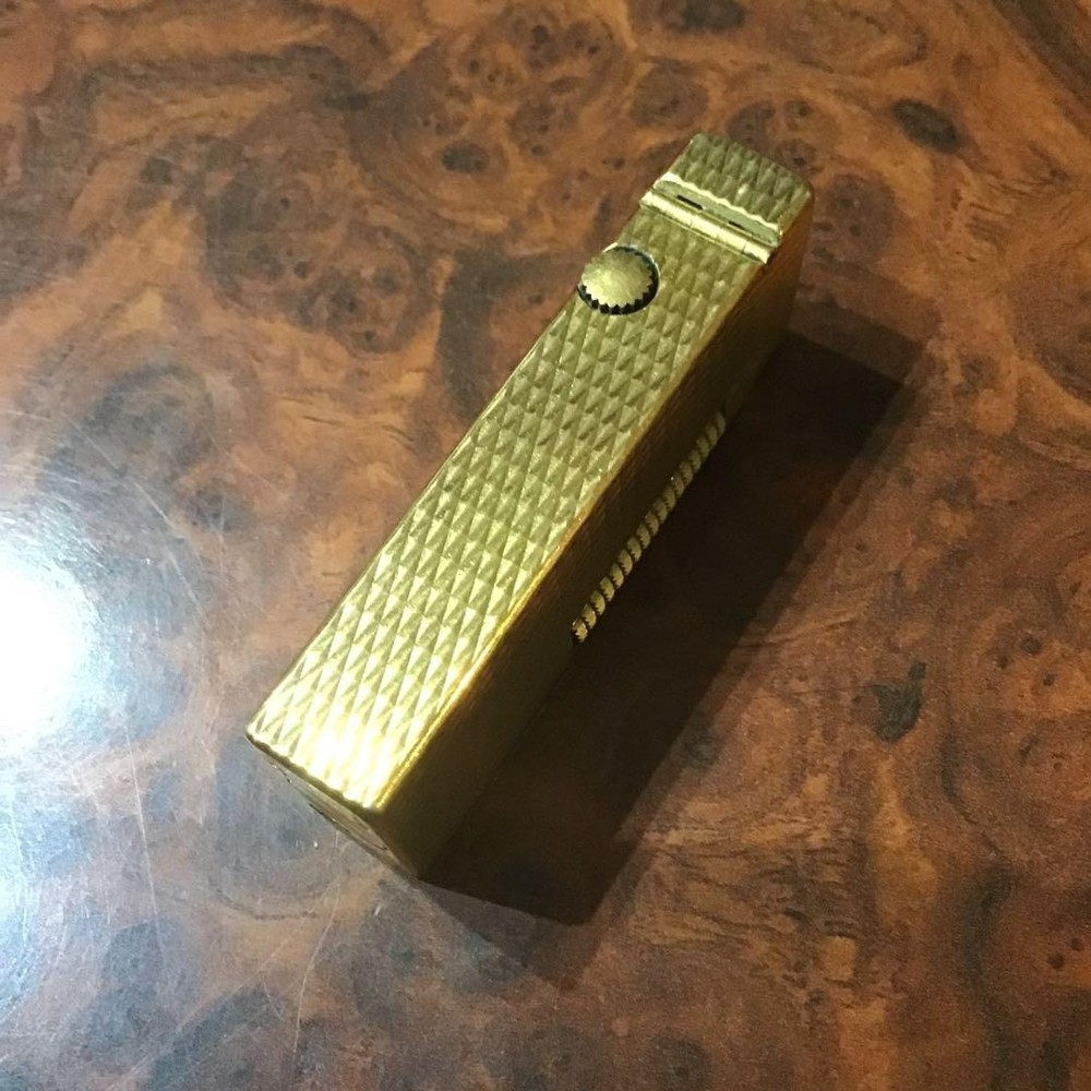 Overhauled Dunhill Rollagas lighter Gold without box