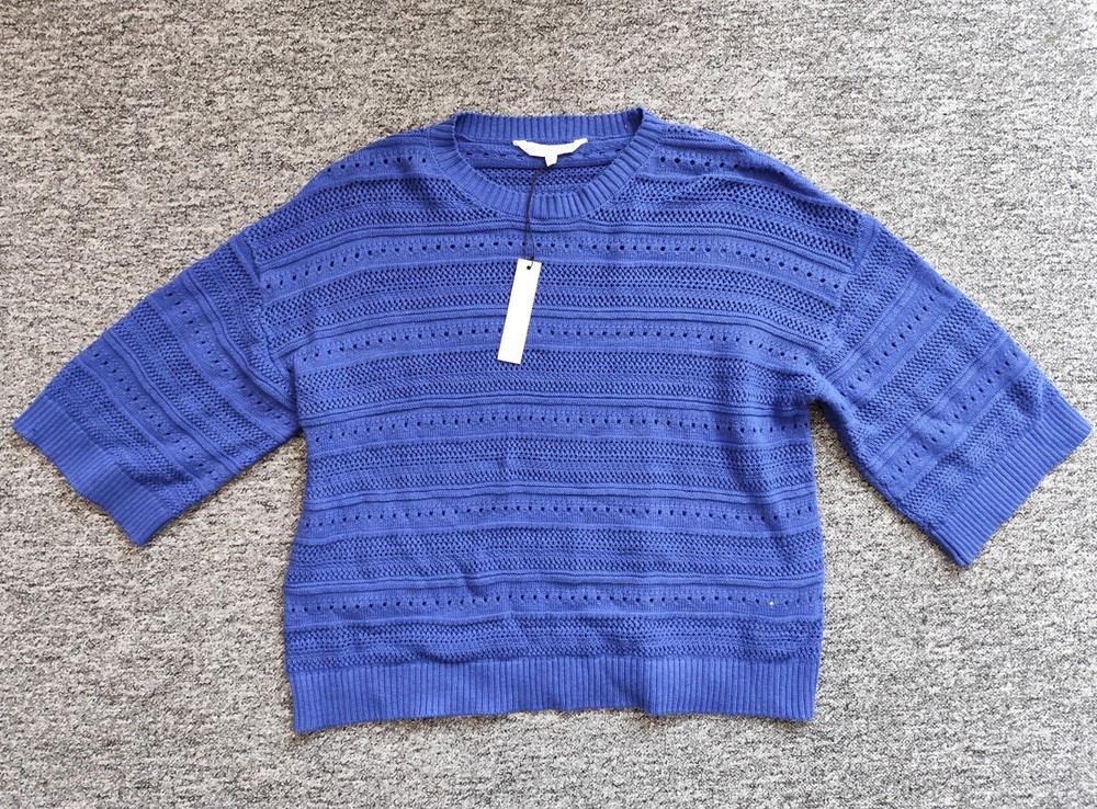 Amanda Reya blue jumper, L, NEW!