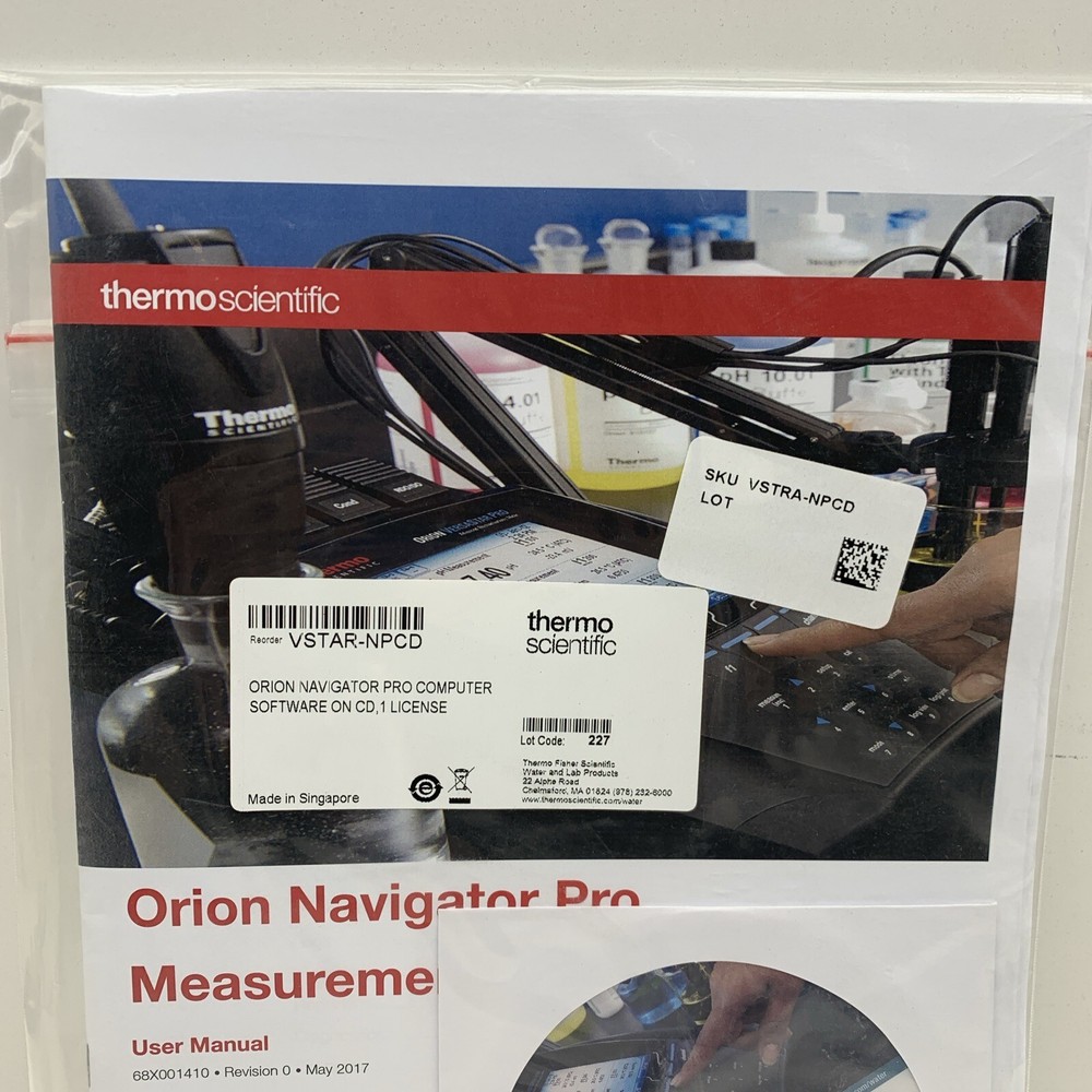 Thermo Orion Versa Star Navigator Pro Computer Measurement Software License CD