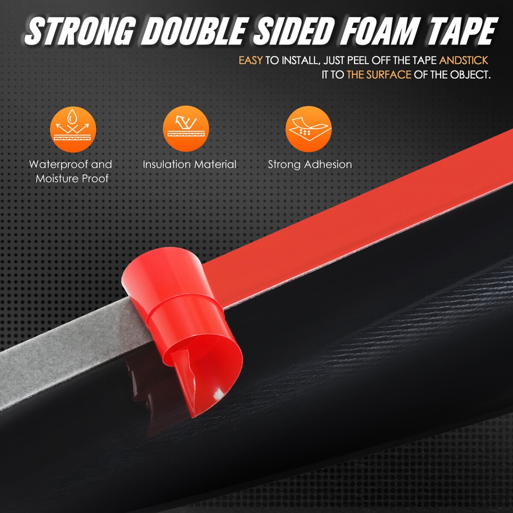 For 17-24 Jeep Compass Side Window Visors Sun Rain Guards Deflector Shade 4Pcs