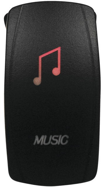 DragonFire Racing 521380 Red Lighted Music On/Off Switch