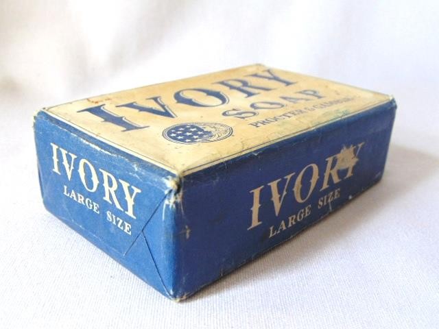 1940 PROCTER & GAMBLE Laundry IVORY Soap Bar, Orig. Wrapper, Large Size