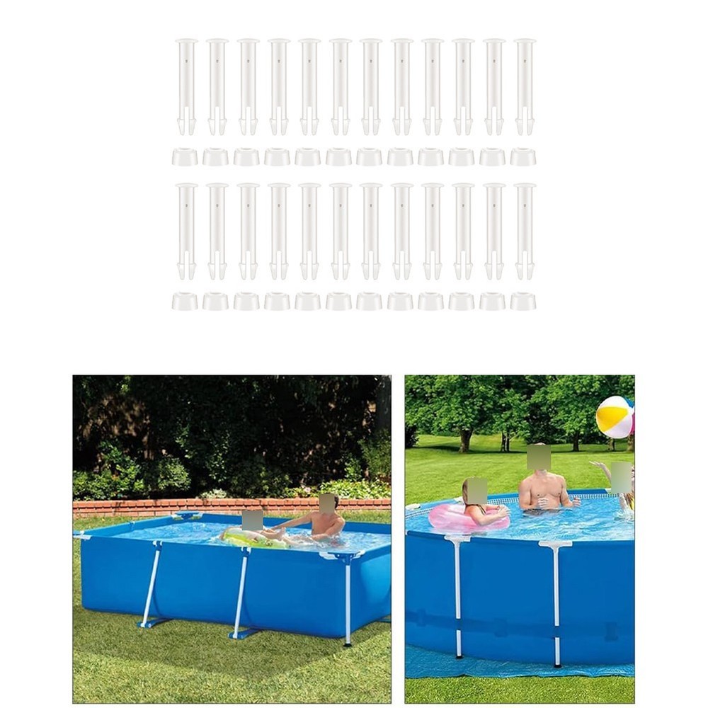 Plastic Pool Joint Pins ABS Material Construction Affordable Maintenance