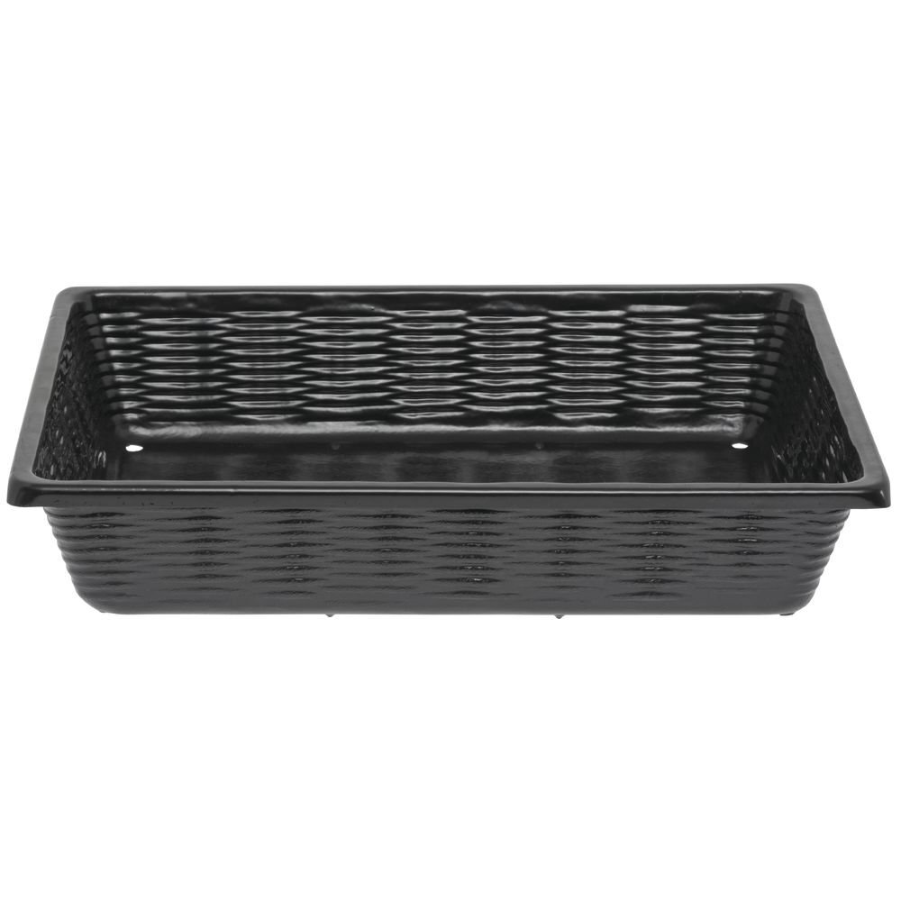 Marco Produce Baskets with Drainage Holes Rectangular Black ABS - 12'L x 16"W x