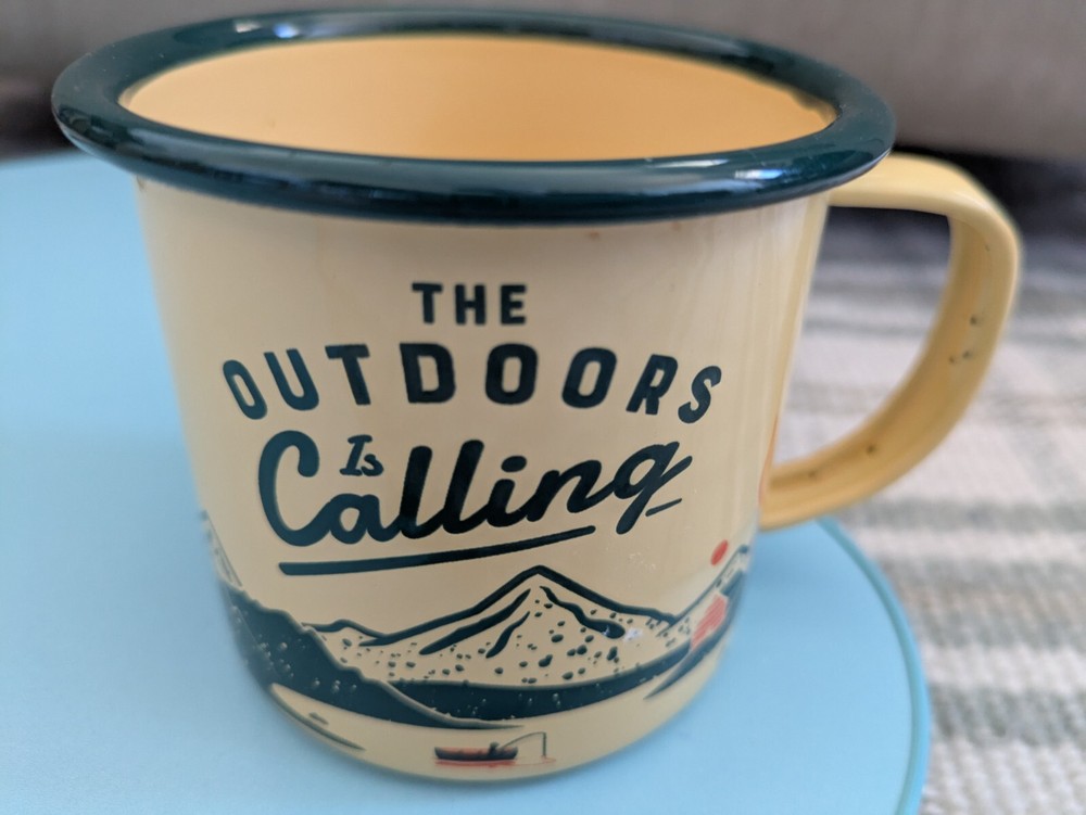 Gentlemen's Hardware Enamel Camping Mug 11 Oz Outdoors Is Calling