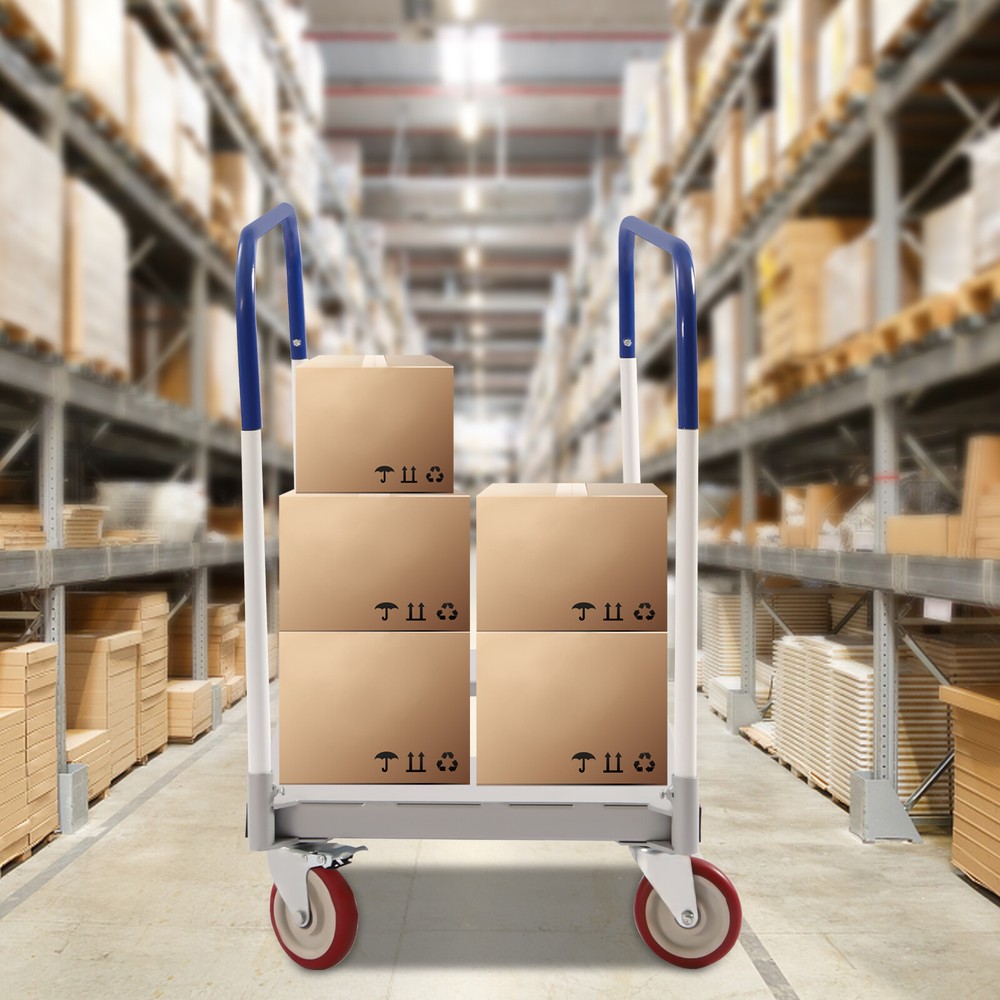 1500 lbs Professional Panel Cart Dolly Rectangular Low Noise with 5inch Caster