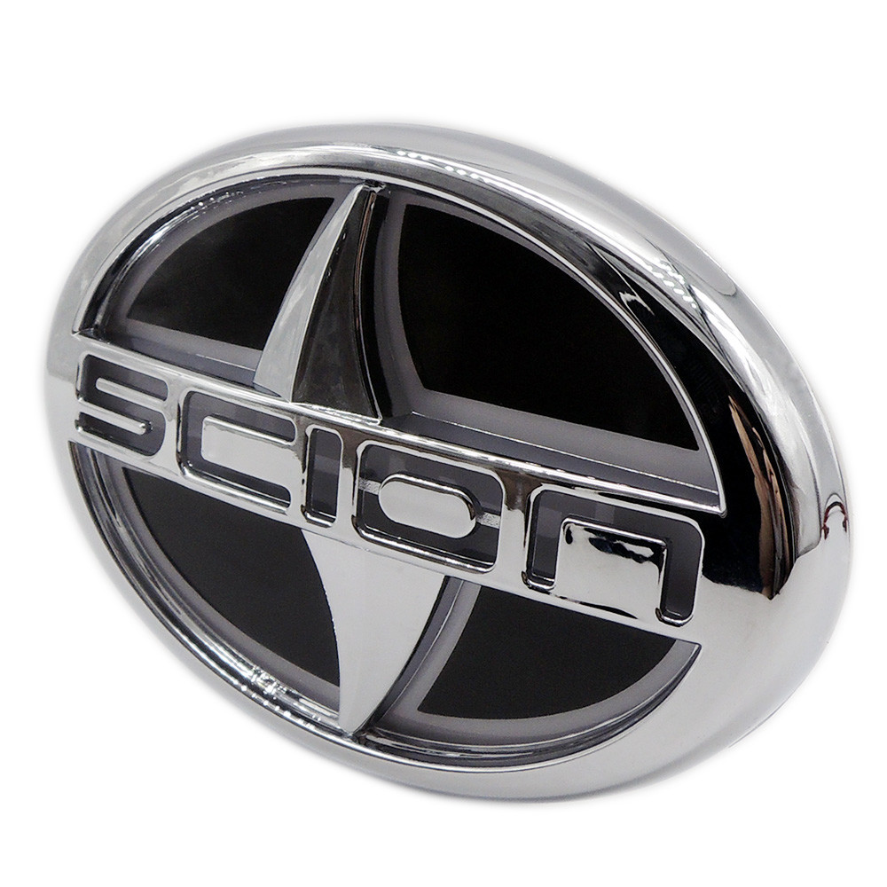 (12.5CMX8.5CM) White 5D LED Car Tail Rear Logo Light Badge Lamp Emblem For Scion