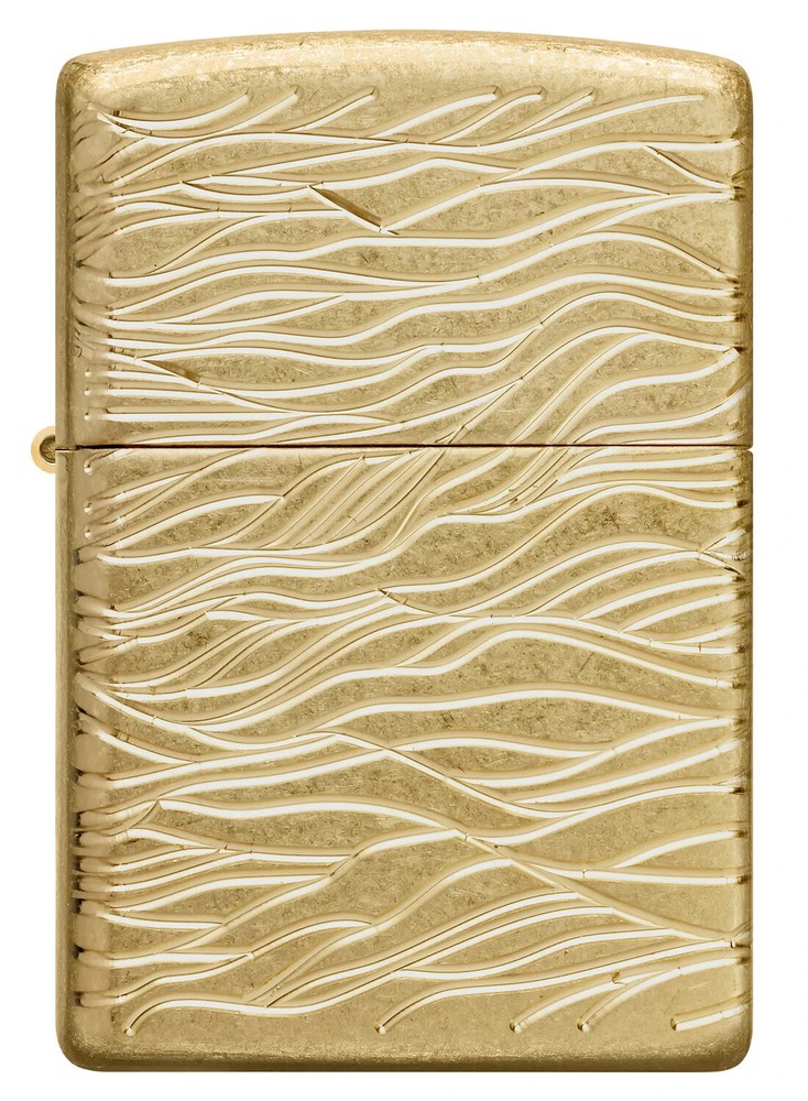 Zippo Armor Tumbled Brass Multicut 46273