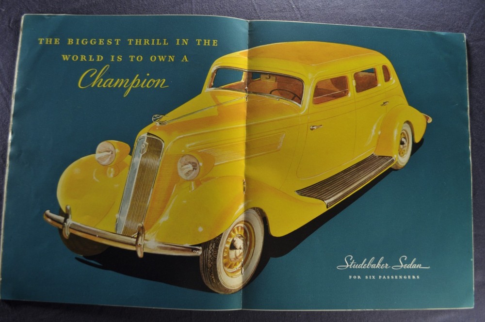 1935 Studebaker Catalog Brochure President Dictator Commander Nice Original 35