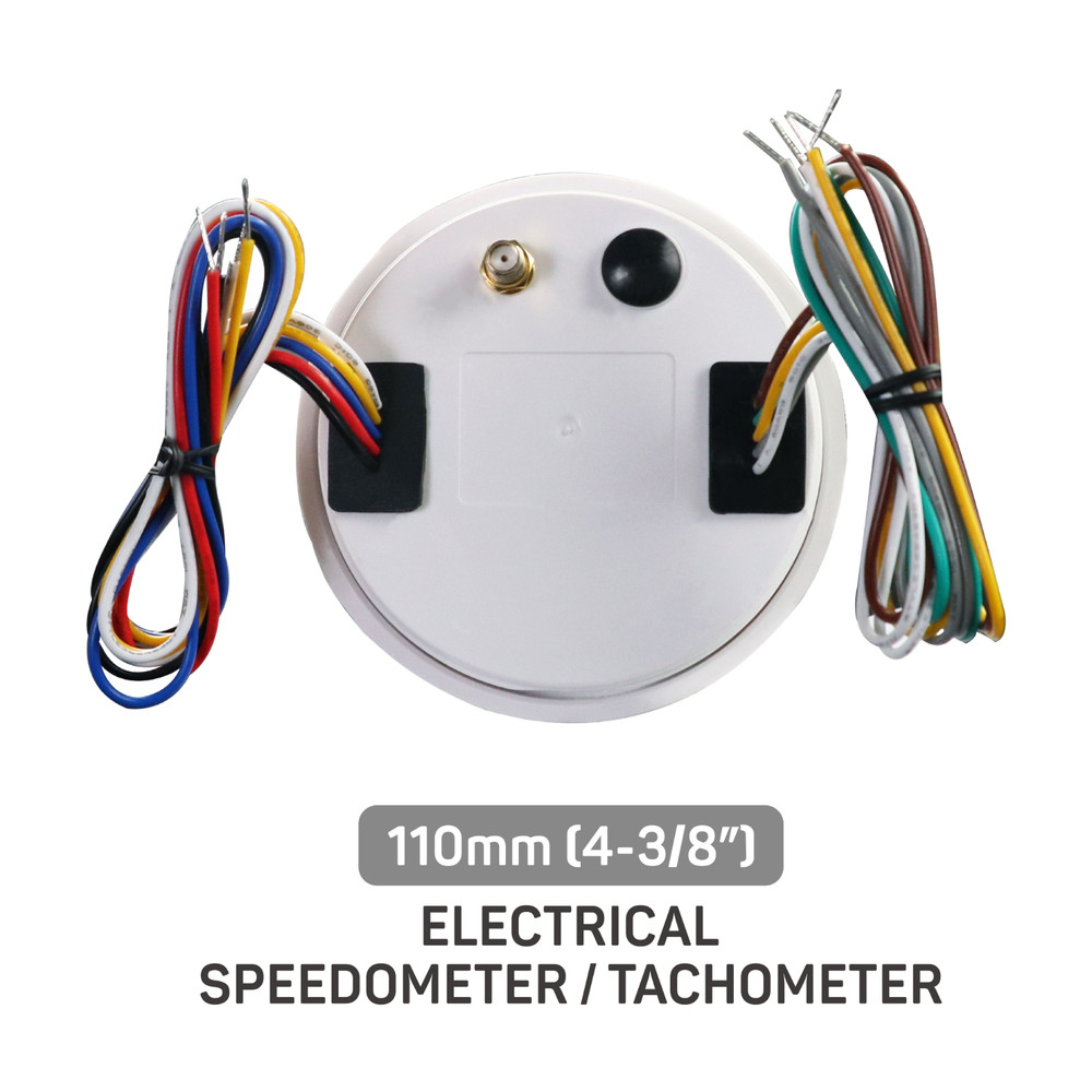 RACETECH 110mm 2 Gauge Set 2in1 GPS Speedometer 120 MPH 4in1 Multi Function