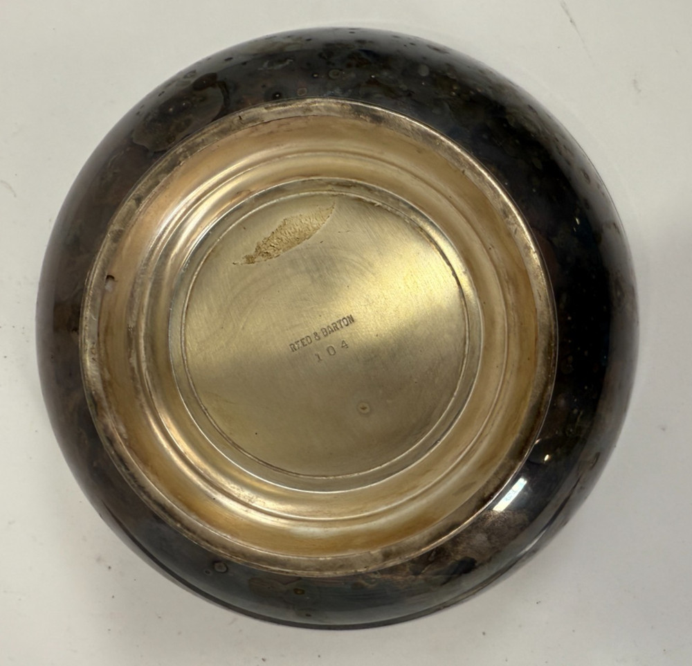 Reed And Barton Silver Plate Footed Bowl 104