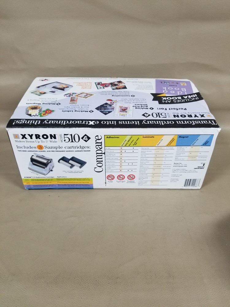 Xyron 510 Sticker Maker Laminator Label Maker In Box "Just Machine"
