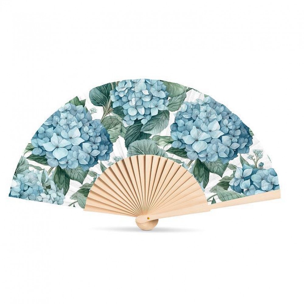 Hydrangea Hand Fan